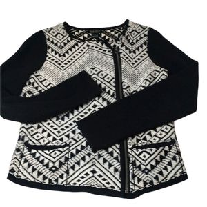 Lucky Brand Live In Love zip up sweater. Size M